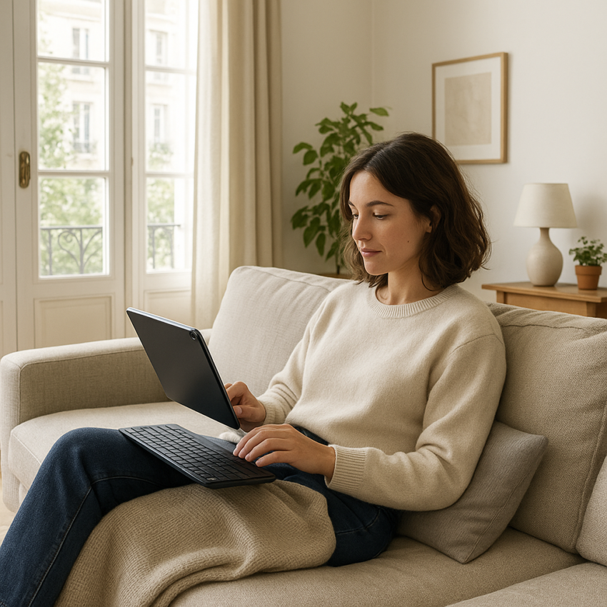 canapé, tablette, chaise : comment limiter la fatigue quand on travaille à la maison sans vrai bureau ? 1 ergonomie canapé télétravail