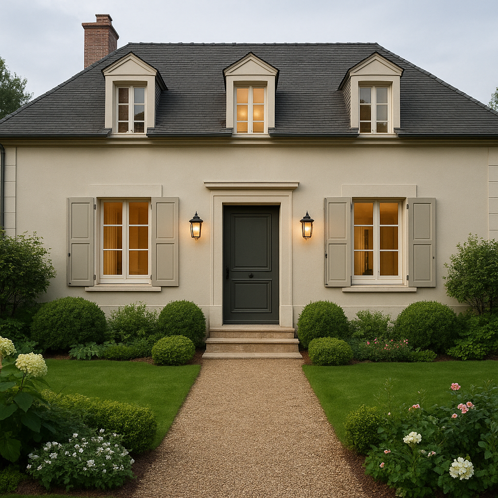 façade et extérieur montrant des travaux qui augmentent la valeur perçue d’une maison