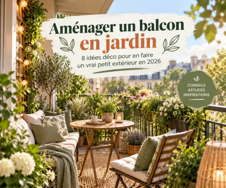 aménager un balcon en jardin : 8 idées déco pour en faire un vrai petit extérieur en 2026