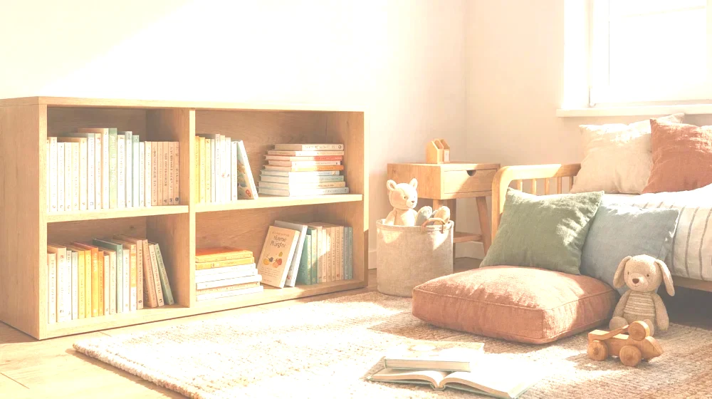 bibliothèque chambre enfant