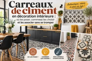 Carreaux de ciment en décoration intérieure : où les poser, comment les choisir et les associer sans se tromper