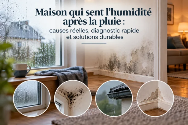 maison qui sent l’humidité après la pluie : causes réelles, diagnostic rapide et solutions durables