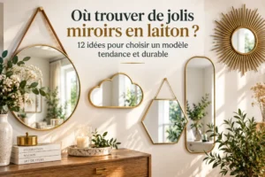 Où trouver de jolis miroirs en laiton ? 12 idées pour choisir un modèle tendance et durable