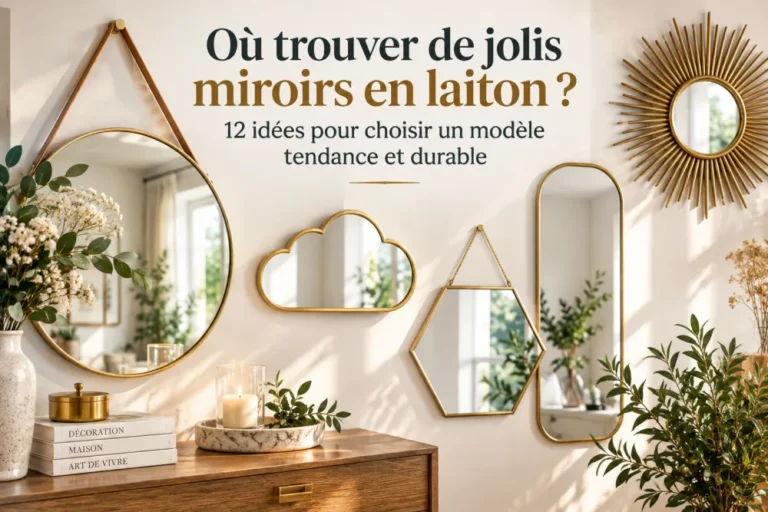 où trouver de jolis miroirs en laiton ? 12 idées pour choisir un modèle tendance et durable