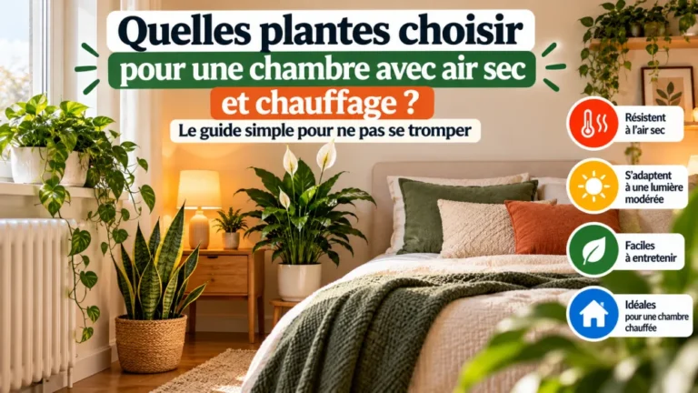 quelles plantes choisir pour une chambre avec air sec et chauffage ? le guide simple pour ne pas se tromper