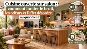 Cuisine ouverte sur salon : comment limiter le bruit, les odeurs et l’effet désordre au quotidien ?