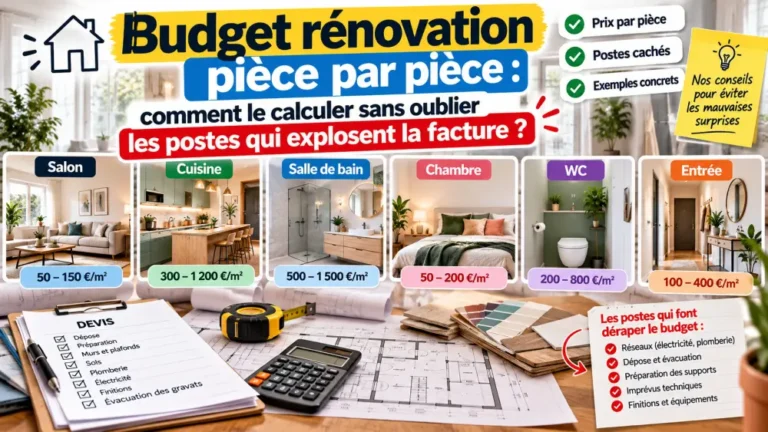budget rénovation pièce par pièce : comment le calculer sans oublier les postes qui explosent la facture ?