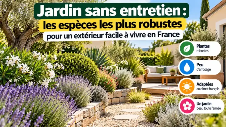 jardin sans entretien : les espèces les plus robustes pour un extérieur facile à vivre en france